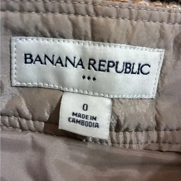 Warm Camel Plaid Tweed Wool Blend Mini Skirt• Size 0 Classic Heritage Academia - Picture 2 of 7